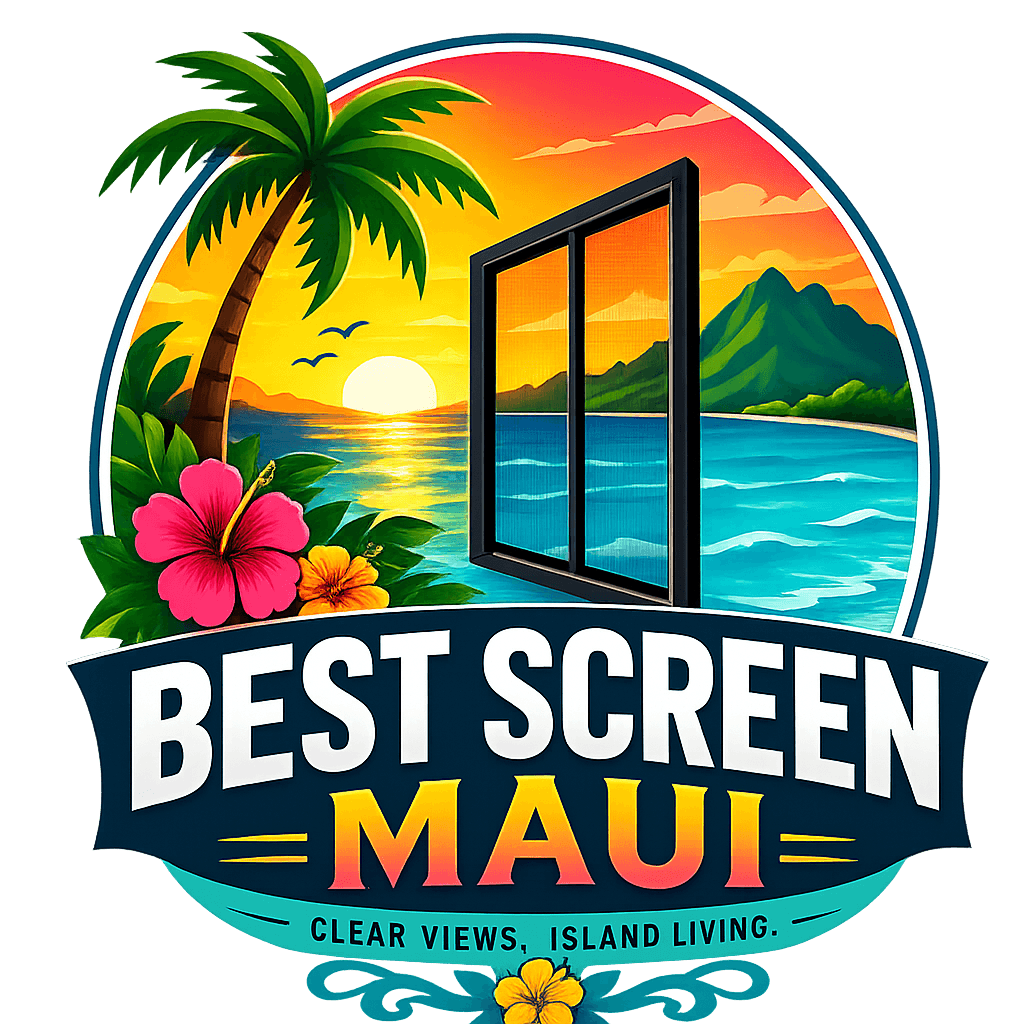 Best Screen Maui island logo